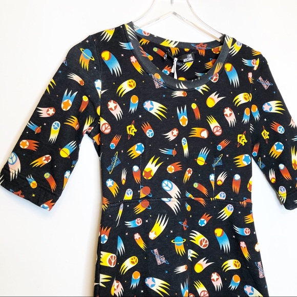 Love Moschino Rocketship Shooting Star Space Dress - Picture 3 of 16